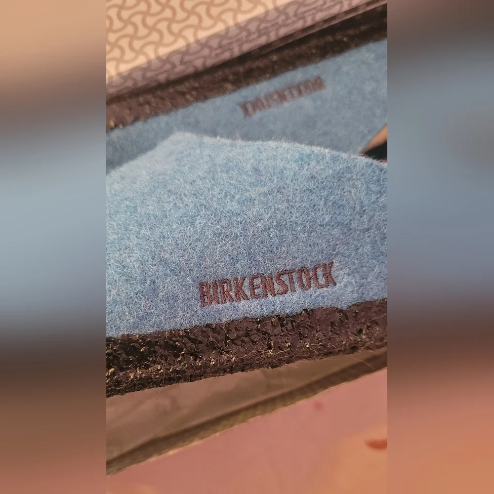 Birkenstock Blue Zermatt Rivet Clogs Size 38 - Picture 3 of 5